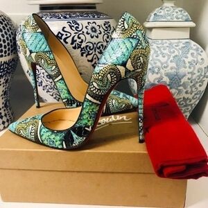 Christian Louboutin Python Heels